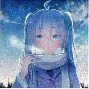 读者头像：雨夜街头撑伞回望的自拍